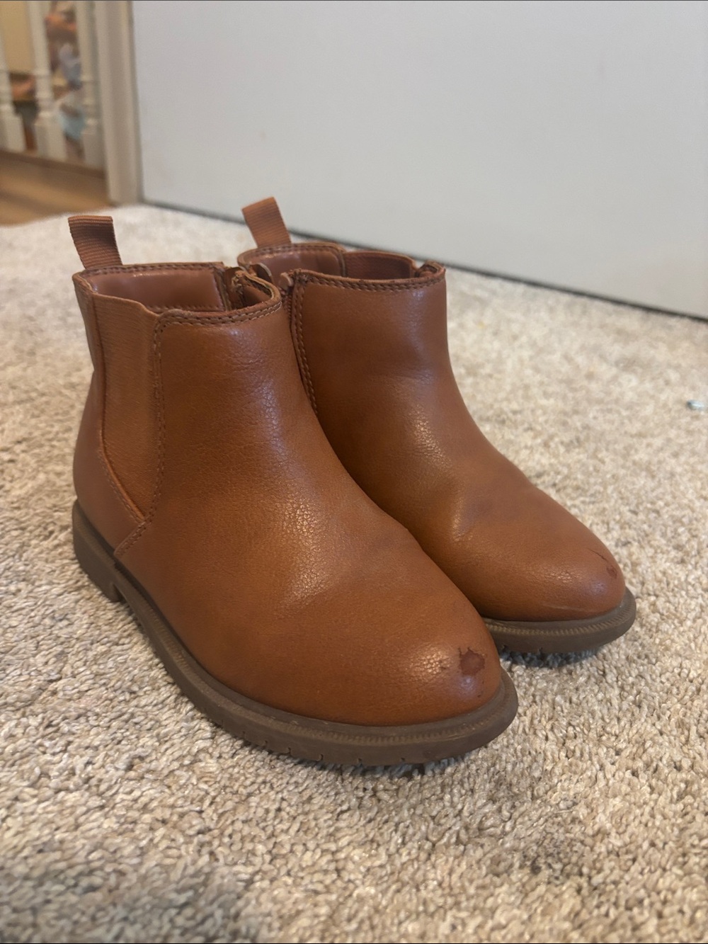Cat & Jack Tan Kids Chelsea Booties